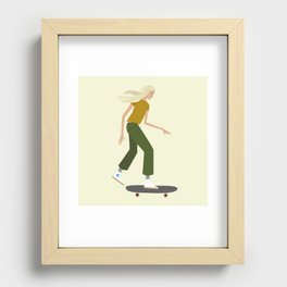 Skater Girl Recessed Framed Print