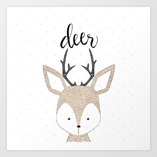 DEER Art Print
