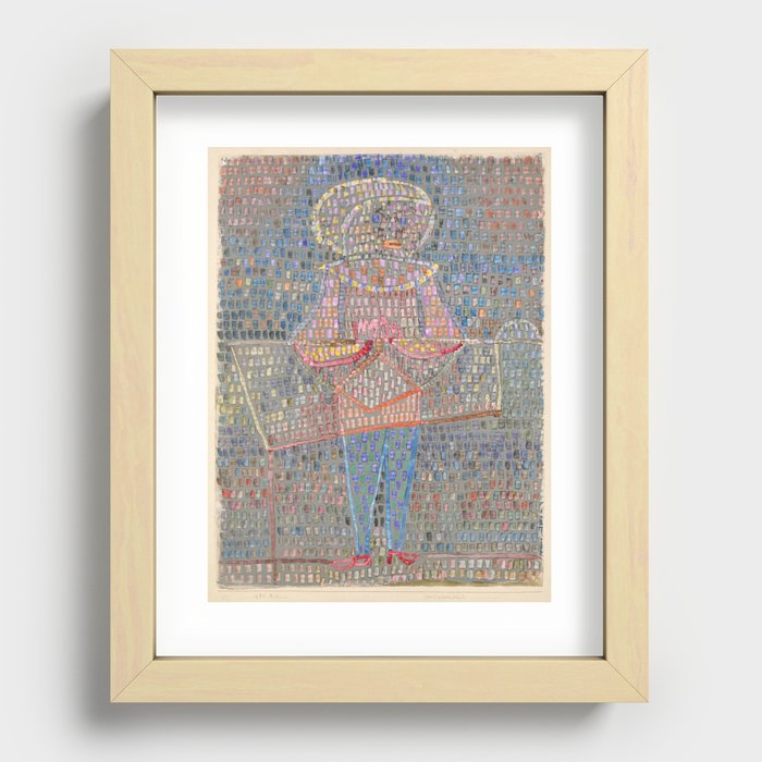 Boy in Fancy Dress Abstract pattern  "painting · modern · abstract art " Paul Klee Recessed Framed Print