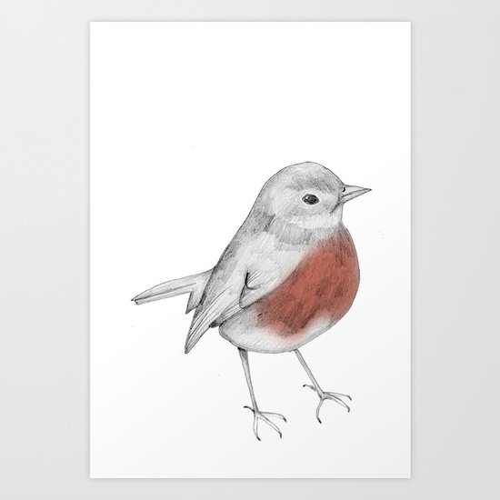 Lucky Robin Art Print
