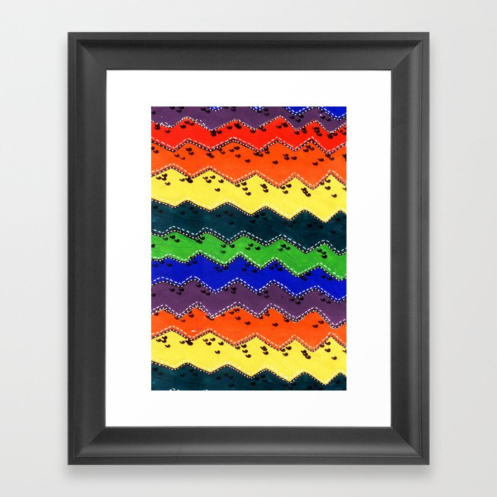Anonymous rainbow Framed Art Print
