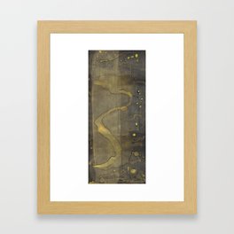 Black and Gold Landscape Framed Art Print