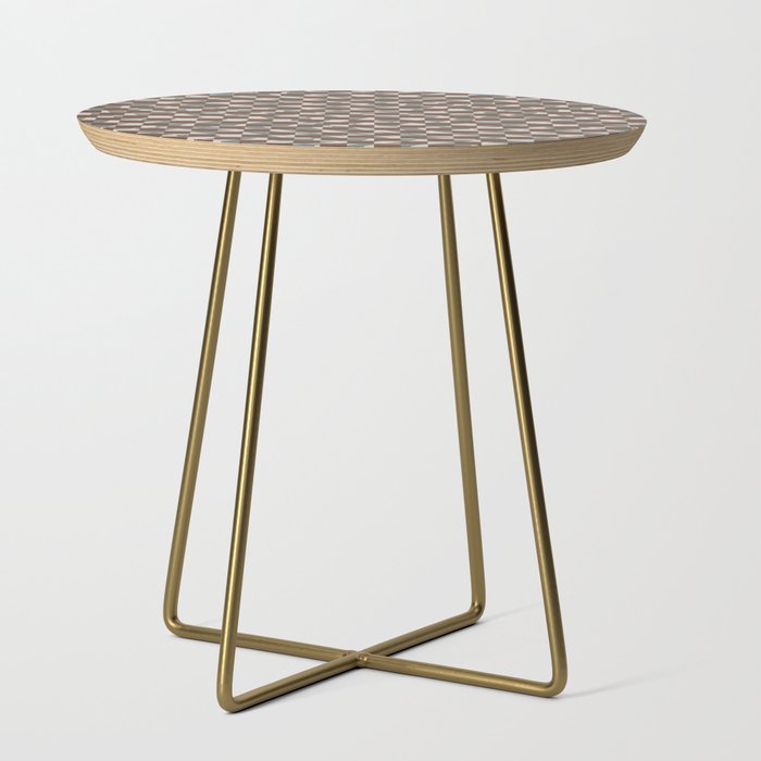 Wood checkers Side Table