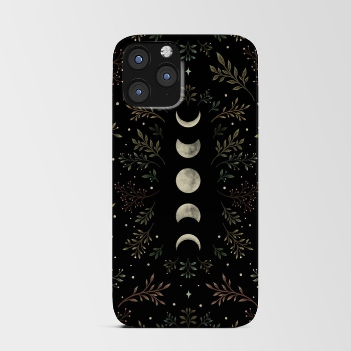 Moonlight Garden - Olive Green iPhone Card Case