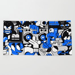 GET THE PARTY STARTED. STREET ART2 Beach Towel