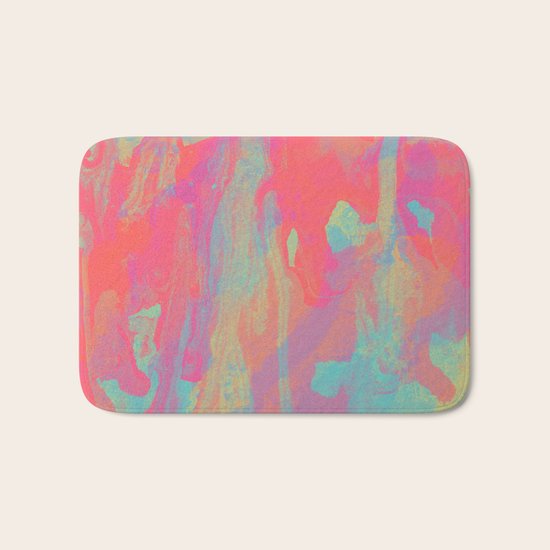 Neon Marble Bath Mat