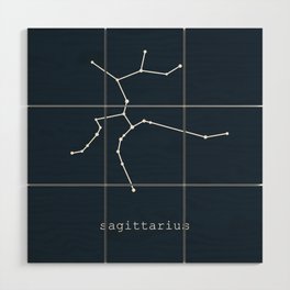 sagittarius blue Wood Wall Art