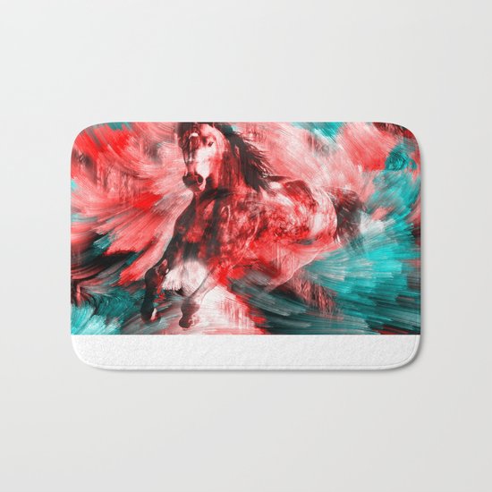 Gold Horse Bath Mat