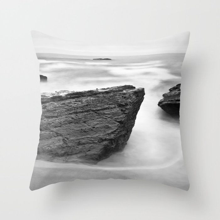 Beach Rocks  Throw Pillow