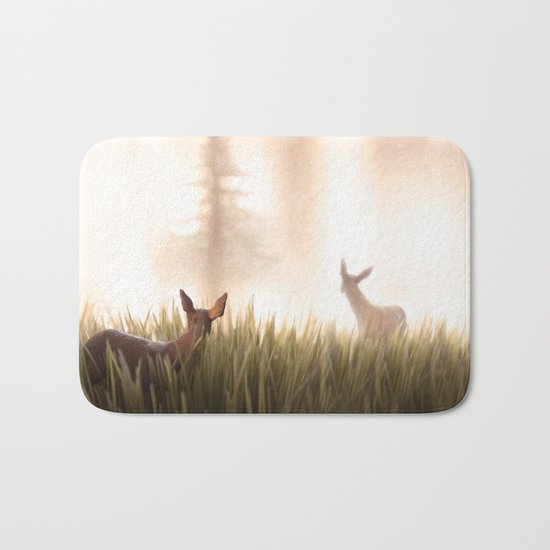 let it go, my deer Bath Mat
