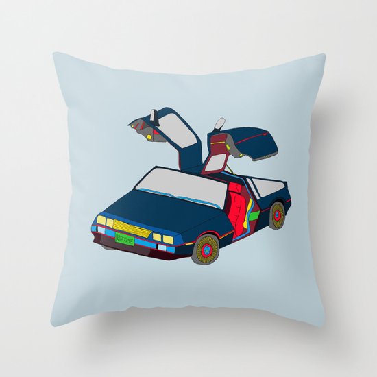 Cool Boys Like Flying Cars Throw Pillow
