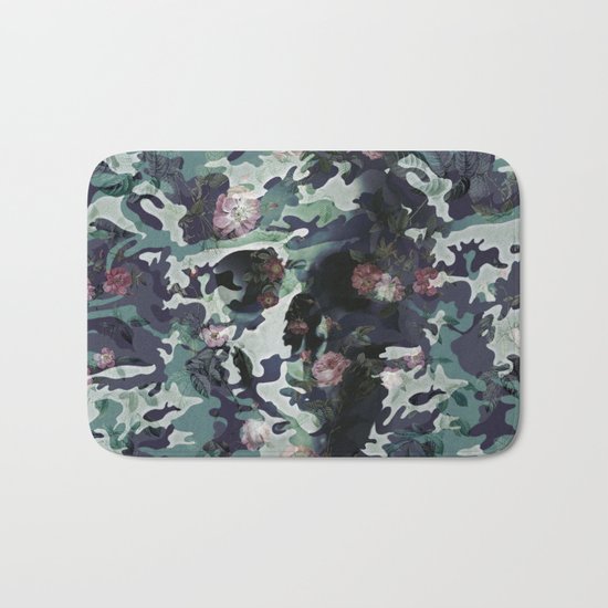 Camouflage Skull V2 Bath Mat