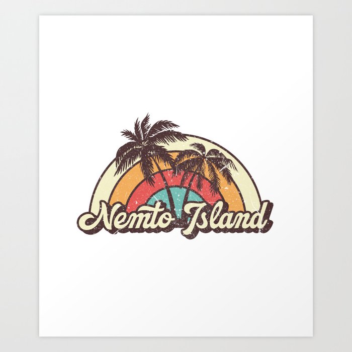 Nemto Island beach trip Art Print