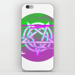 Pentagram Glitch 02 iPhone Skin