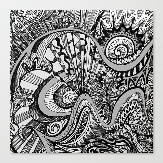 White Knuckled Scream Canvas Print
