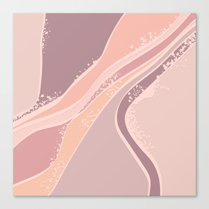 Peaches, Melons and Baby pink - muted Canvas Print