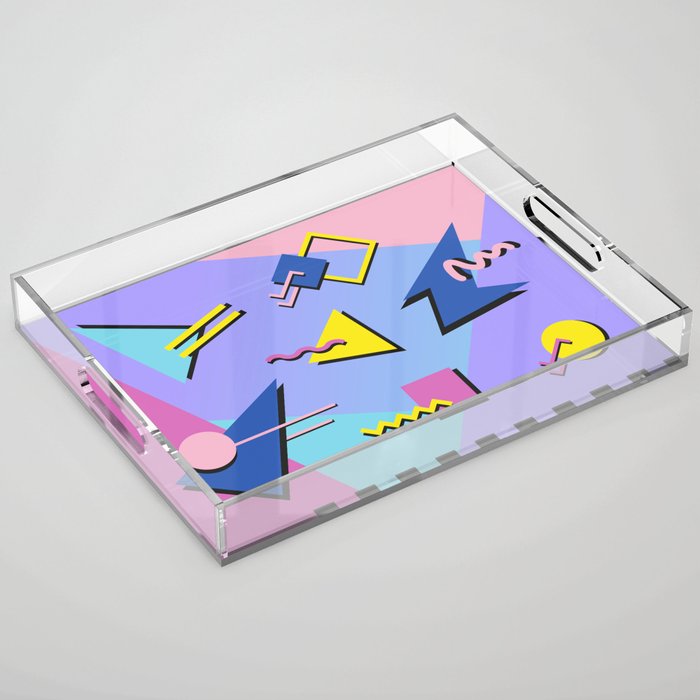 Memphis pattern 99 - 80s / 90s Retro Acrylic Tray