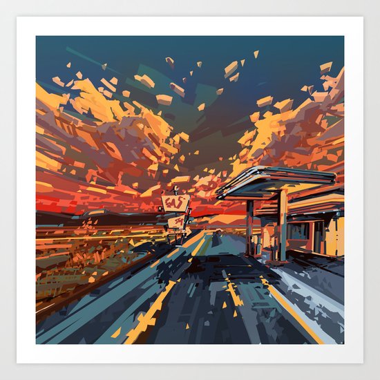 american landscape 7 Art Print