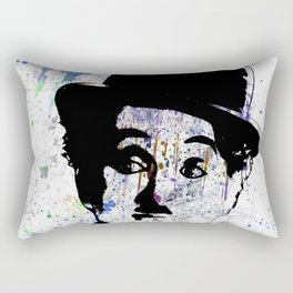 Charlie Chaplin-Watercolor Rectangular Pillow