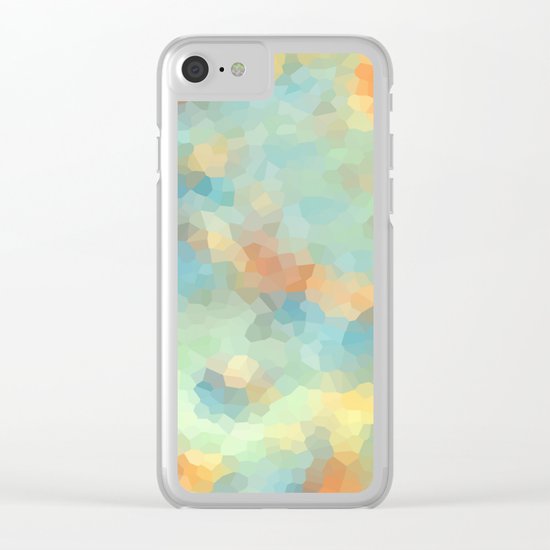 Colored crystals . "Sunbeams" . Clear iPhone Case