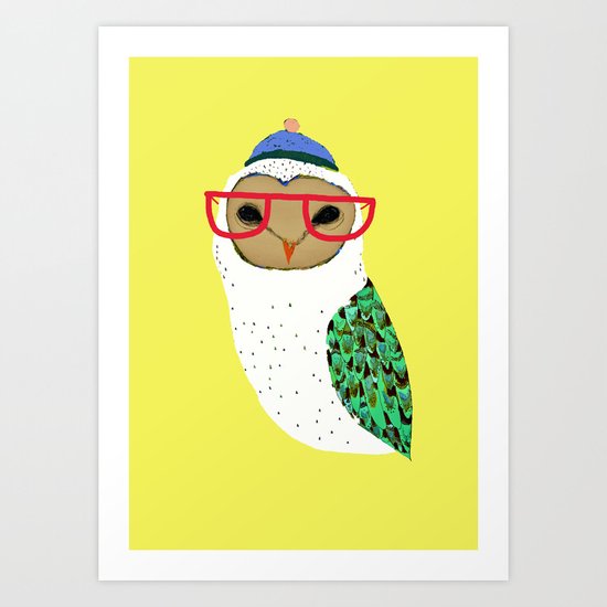 I Love Owls Art Print