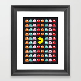Pac-Man Retro Game Art Framed Art Print