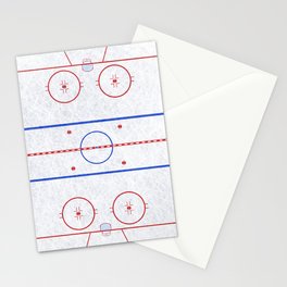 Hockey Rink Stationery Cards
