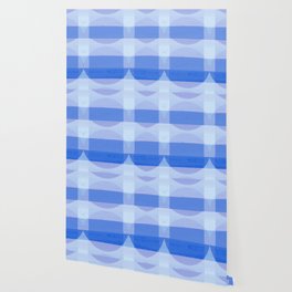A Touch Of Indigo - Soft Geometric Minimalist Blue Wallpaper