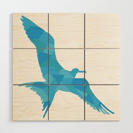 Blue Seagull Wood Wall Art