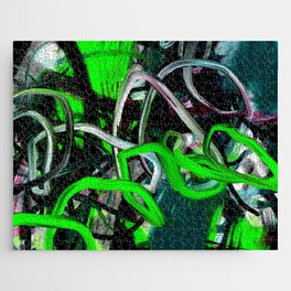 Abstract Painting 102. Contemporary Art.  Jigsaw Puzzle