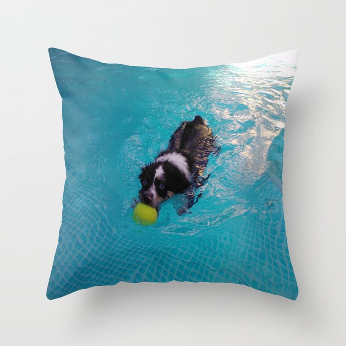 Swim for Life! Throw Pillow