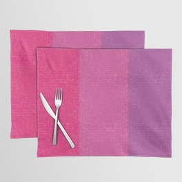 cute pink shades vertical strips Placemat