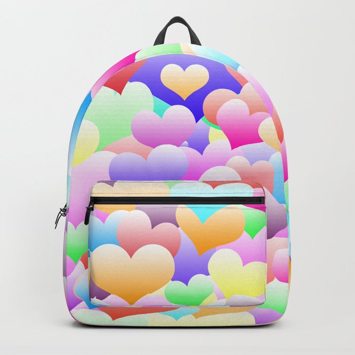 bubble hearts light backpack