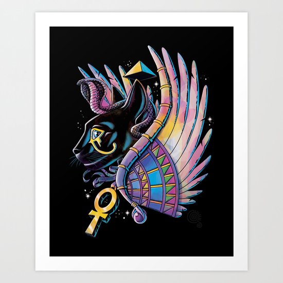 Pharaoh Cat Art Print