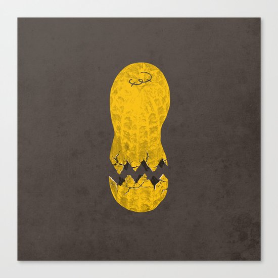 cracked peanut Canvas Print