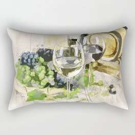 Wine lover home decor Rectangular Pillow