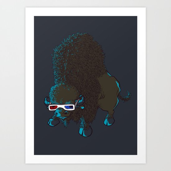 Bison Art Print