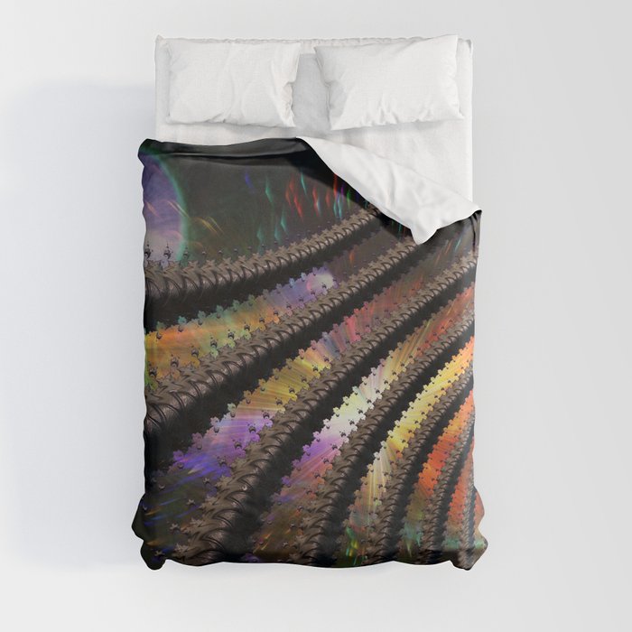 Mineralizm Art - Cosmic Twist V3 Duvet Cover