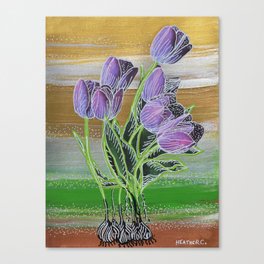 Traveling Tulips Canvas Print