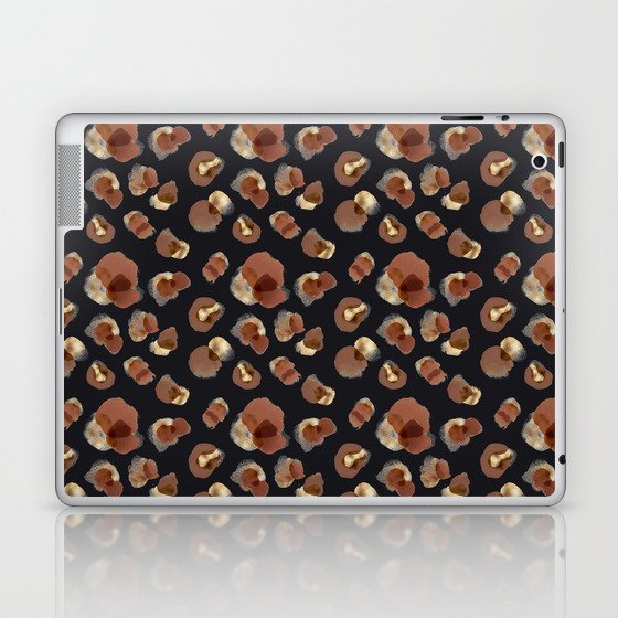 Cheetah Animal Print Black Pattern Laptop & iPad Skin