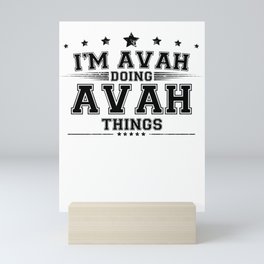i’m Avah doing Avah things Mini Art Print
