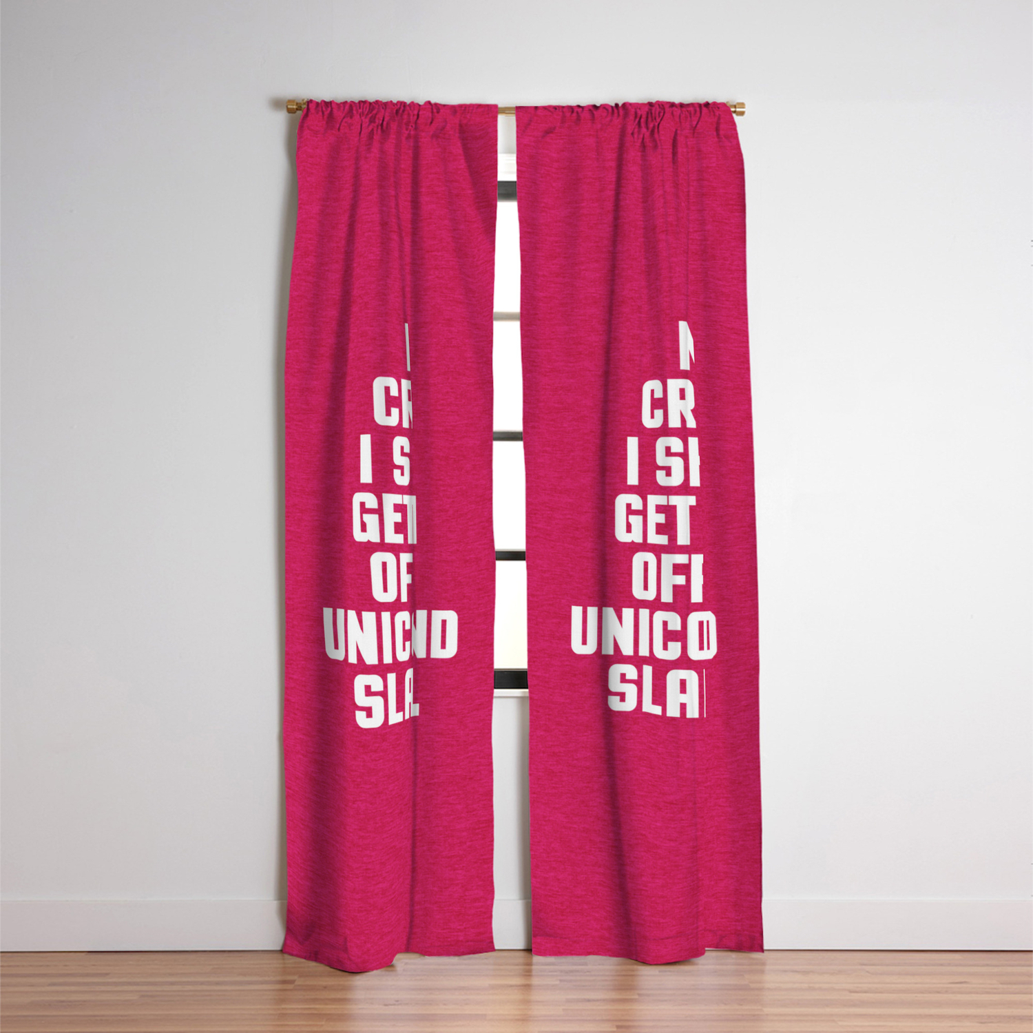 Down Off This Unicorn Funny Quote Blackout Curtain By Envyart Society6