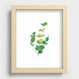 Botanic Watercolour: Eucalyptus Recessed Framed Print