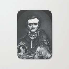 Edgar Allan Poe Portrait Badematte