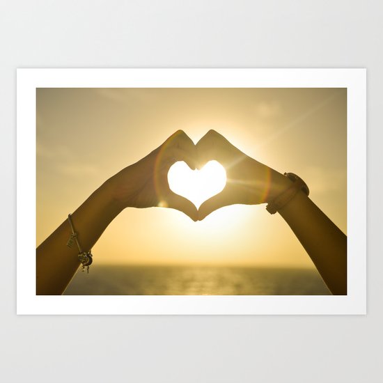 Love the Beach Art Print