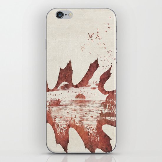 Autumn morning iPhone & iPod Skin