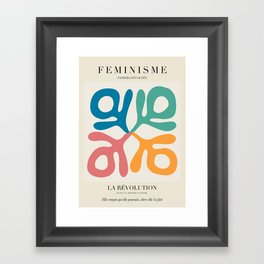 L'ART DU FÉMINISME V — Feminist Art — Matisse Exhibition Poster Framed Art Print