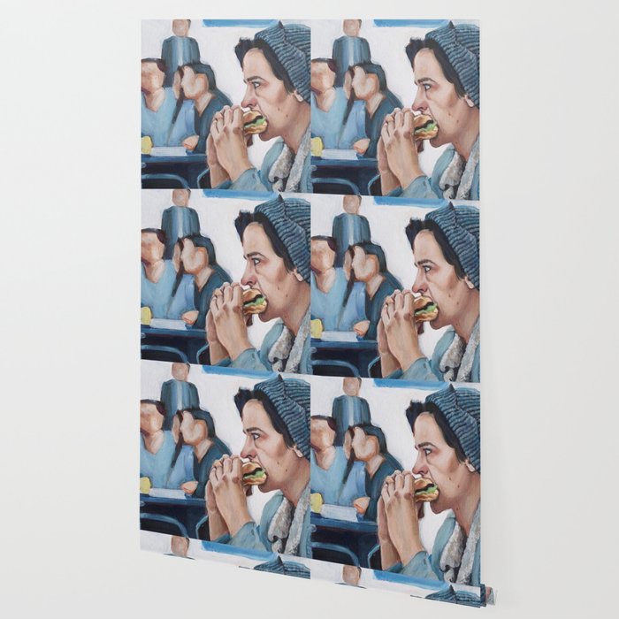 Jughead Jones Eats A Burger Riverdale Wallpaper By