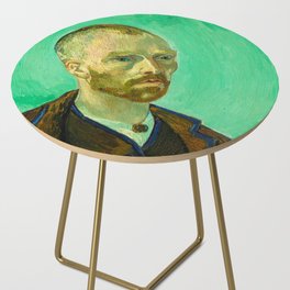 Self-Portrait Dedicated to Paul Gauguin, 1888 by Vincent van Gogh Side Table