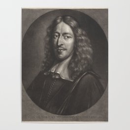 A Portrait of Johan de Witt, by Abraham Blooteling Poster